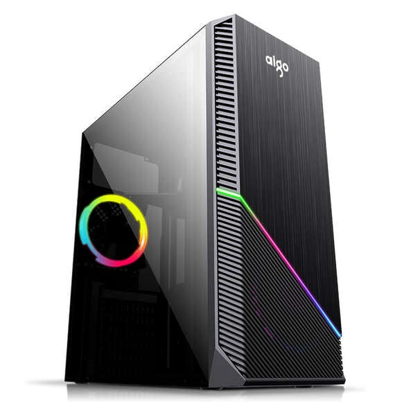 Darkflash Casing Aigo Rainbow-1 Black RGB Gaming Casing Darkflash Casing Aigo Rainbow-1 Black RGB Gaming Casing